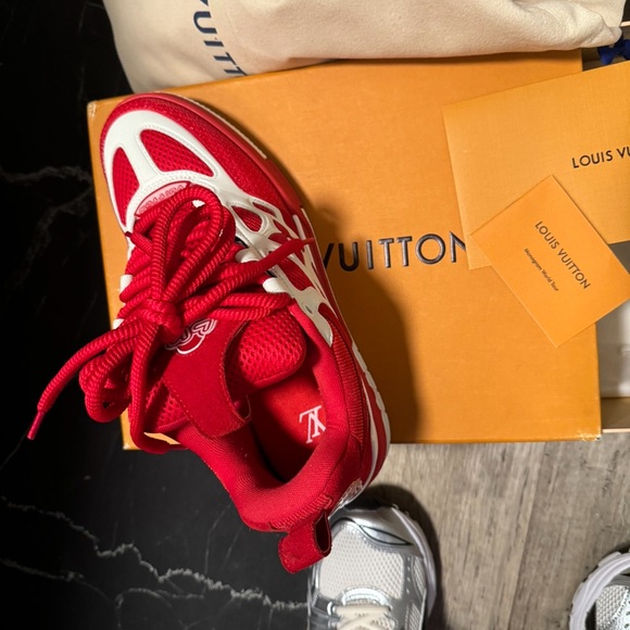 Red LV Skate Sneaker - Picture 5 of 7
